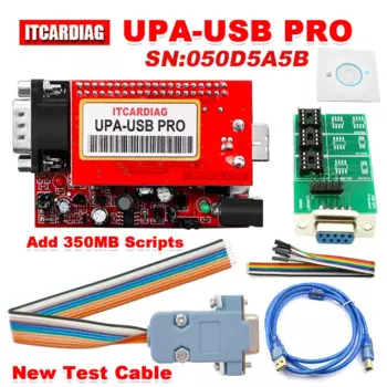 USB V1.3 SN:050D5A5B UPA USB PRO с новым тестовым кабелем 350 МБ сценарии UPA-USB программатор ЭБУ чип настроечный полный адаптер Eeprom