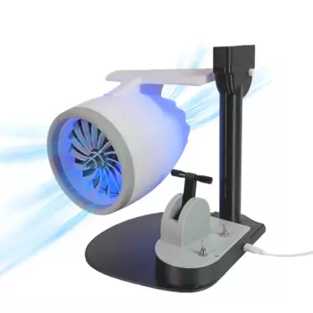USB-вентилятор JetFan Turbofan для настольного компьютера, обновленная версия с увлажнителем и синим хвостом