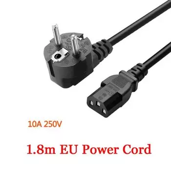 USBO черный удлинитель питания IEC320 C13 1,5 м / 1,8 м 10А