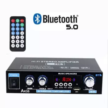 Усилитель мощности AK35 30 Вт + 30 Вт домашний с поддержкой Bluetooth, 110-240 В