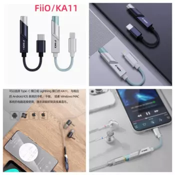 Усилитель мощности для наушников FiiO/KA11, Портативный Hi-Fi усилитель для телефона с маленьким хвостом 3,5, ЦАП