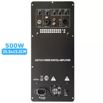 Усилитель мощности Hi-Fi, 110 В/220 В, класса D, 500 Вт, цифровой, Полнодиапазонный, активный