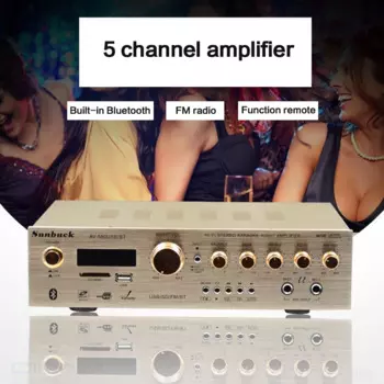 Усилитель мощности KYYSLB, 220 В, 100 Вт * 2, 4-16 Ом, TAV-580BT, Bluetooth