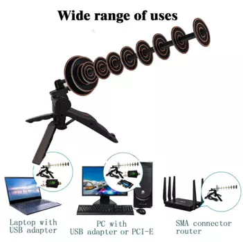 Усилитель сигнала Wi-Fi, 2,4 ГГц, 30 дБи