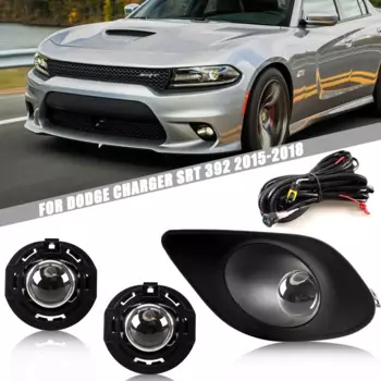 Усовершенствованная противотуманная фара на передний бампер для Dodge Charger SRT 392, 2015, 2016, 2017, 2018, дополнительная версия, комплект противотуманных фар, переключатель + проводка