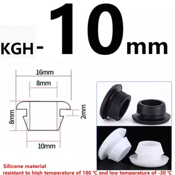 Устойчивое к высоким температурам Силиконовое быстрое крепление коническая Защитная катушка уплотнительное кольцо черная белая прокладка проволочная петля втулка