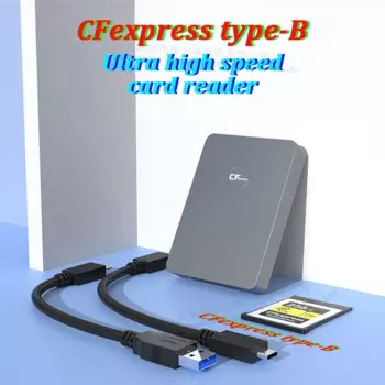 Устройство чтения карт CFexpress Type-B, материал из алюминиевого сплава, USB 3.2 Gen2, 10 Гбит/с, передача данных, аксессуар для ноутбука для карты памяти SanDisk Kingston Lexar Sony Canon Nikon BLKE