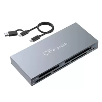 Устройство чтения карт памяти Cfexpressb 6-в-1, устройство чтения карт памяти USB 3.2 для адаптера памяти SD/TF/MS/XD/CF, считывание 6 одночасных карт