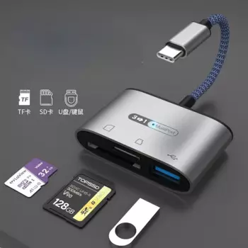 Устройство для чтения карт памяти Micro SD/TF с портом для зарядки