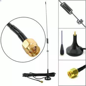 UT-106 Dual Band 144/430MHz Magnetic Mounted Vehicle Car Antenna UT106 SMA-Male for BAOFENG UV-5R UV-3R TG-UV2 Two Way Radio