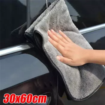 Утолщенные салфетки из микрофибры, Супермягкие салфетки для чистки автомобиля, высоковпитывающая ткань для сушки, полотенце для мытья автомобиля
