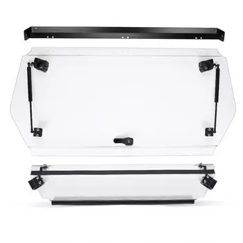 UTV PC Прозрачное переднее полуоткидное лобовое стекло, устойчивое к царапинам, складное 3-в-1 для CF-MOTO ZFORCE 1000 950 SPORT HO EX 2020+