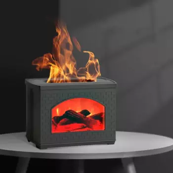 Увлажнитель-Ароматизатор воздуха с имитацией камина, USB