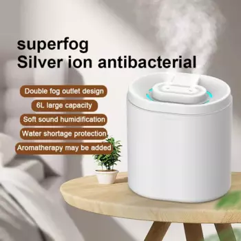 Увлажнитель воздуха ультразвуковой с двумя насадками, 6 л