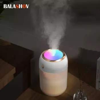 Увлажнитель воздуха ультразвуковой со светодиодной лампой, 330 мл