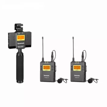Uwmic9 Sp-rx9 + tx9 + tx9 Dual Uhf Беспроводной петличный микрофон и аудиомикшер для смартфонов Android