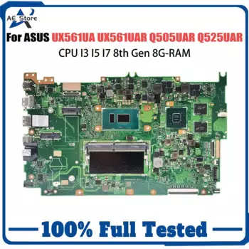 UX561UA Материнская плата для ноутбука ASUS UX561UAR Q505UAR Q525UA Q525UAR Материнская плата Laotop Процессор I3 I5 I7 8-го поколения 8G-RAM