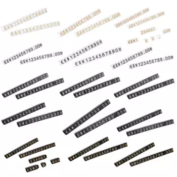 Настольные ценники Uxcell, набор из 10 шт., золотой, серебряный, черный