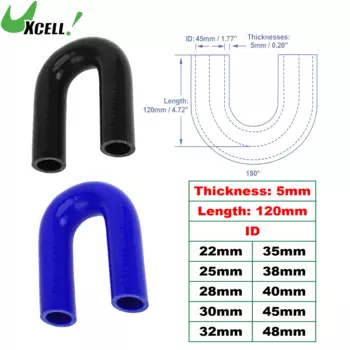 UXCELL 180 градусов. Интеркулер диаметром 22 мм, 25 мм, 28 мм, 30 мм, 32 мм, 35 мм, 38 мм, 40 мм, 45 мм, 48 мм