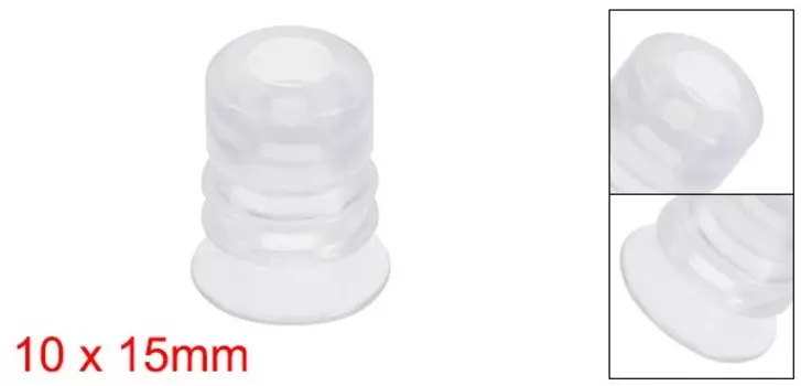 Uxcell 1/4 шт. Прозрачная мягкая силиконовая Водонепроницаемая Вакуумная присоска 5 мм соединительные сильфоны присоска для масла топлива воды озона прозрачная