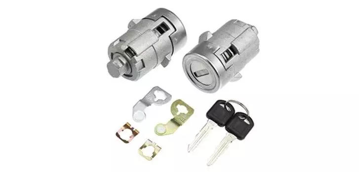 UXCELL 1 комплект цилиндр дверного замка с 2 ключами 15298924 для Chevrolet Silverado Suburban Tahoe для GMC Sierra Yukon