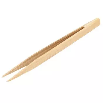 UXCELL Бамбуковый прямой пинцет 14,5x1 см