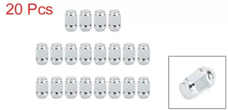 UXCELL 20 шт. M12x1,5 гайки для колес, автомобильные гайки для Ford, Chrysler, Toyota, Hyundai, Kia, Honda, Mazda