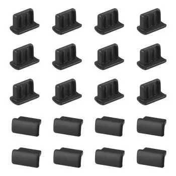 Uxcell 20 шт. силиконовая мини-Крышка для порта USB, защита от пыли, 7x2 мм, Пылезащитная заглушка, Силиконовая защита от пыли