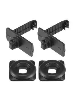 UXCELL 2/4 комплекта автомобильного держателя, фиксатор, совместимый для Honda для Acura, прочный противоскользящий пластиковый черный напольный коврик, крепежные зажимы