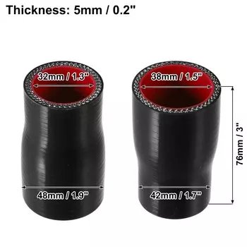 UXCELL 32-38 мм 38-42 мм 40-51 мм 48-51 мм 102-127 мм ID прямой силиконовый редукторный шланг силиконовый соединитель для шланга трубка интеркулера