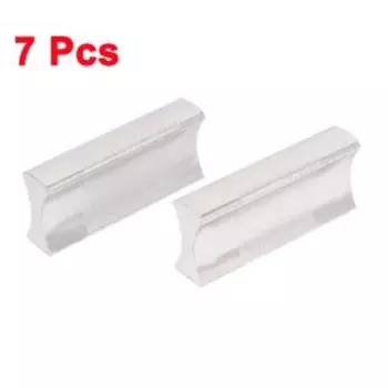 Uxcell 7 шт 32 мм алюминиевый оксид отверстие центральная Ручка ящика ручки комод тянуть ручки аппаратные серебряные тона