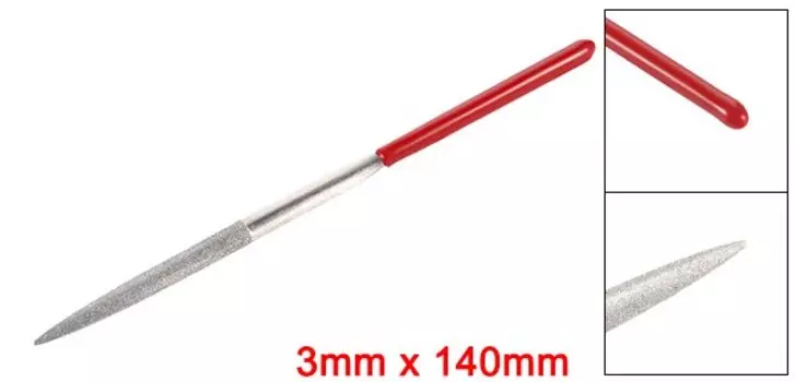UXCELL Алмазный надфиль 3 мм х 140 мм 150 зернистости