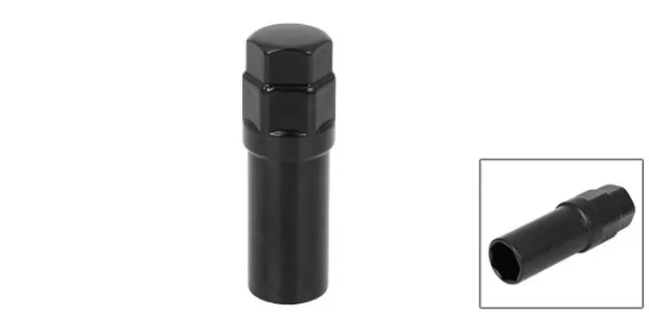 UXCELL автомобильный хромированный 7-разлицовый черный колесный наконечник, гайка, приводной тюнер, ключ, замок для инструментов, 16,5 мм, запасные части для авто колес