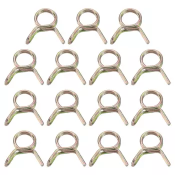 UXCELL Двойные пружинные хомуты для шлангов 5/6/7/8/9/10/11/12/13/14/15/16/18/23/25 мм цвет цинк