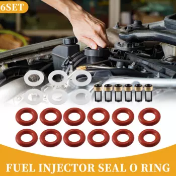 UXCELL уплотнение топливной форсунки O кольцо для VOLVO 2,4 2,5 2,8 2.9L NBR, резиновое, черное, 6 комплектов