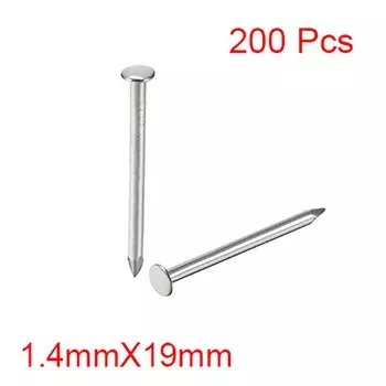 UXCELL Мини-гвозди стальные 1.4x19 мм 200 шт.
