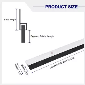 UXCELL Нейлоновые дверные уплотнители 2 шт.
