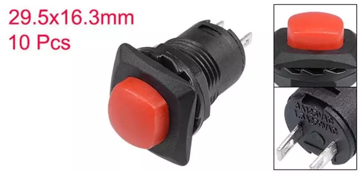 UXCELL переключатели с фиксацией 10 шт.