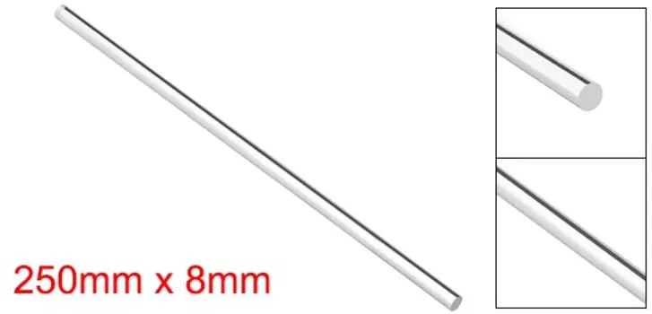 UXCELL Прозрачный акриловый стержень 250 мм