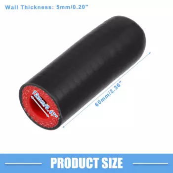 UXCELL Силиконовая крышка охлаждающей жидкости Торцевая заглушка впускного вакуумного шланга Автомобильный нагреватель охлаждающей жидкости Обходной вакуумный водопроводный порт 6 мм ID до 40 мм ID Черный