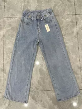 UZN Синие длинные брюки для женщин