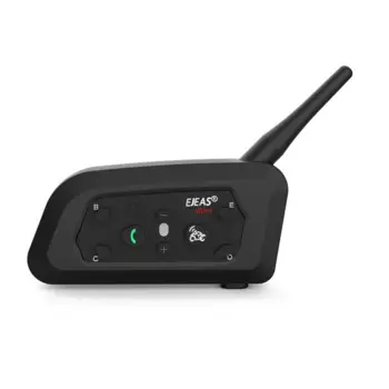 V6 PRO Bluetooth-гарнитура для мотоциклетного шлема с внутренней связью 1200 м BT, водонепроницаемая связь для 6 гонщиков