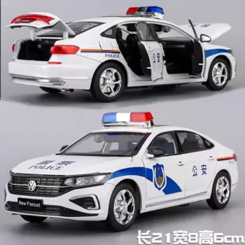 В масштабе 1:24, модель автомобиля Volkswagen Passat из сплава, с эхо-звуком и искусственной игрушкой, большая модель такси, коллекционный декоративный подарок