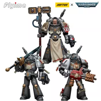 [В наличии] 1/18 JOYTOY Warhammer 40K экшн-фигурка Серый Рыцари перехватчик эскадрия 3 шт. модель подарок коллекция Бесплатная доставка