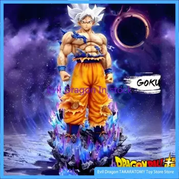 В наличии 33 см Dragon Ball Son Goku Ultra Instinct ПВХ статуя экшн-фигурка игрушка Коллекционный подарок