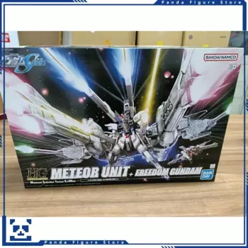 В наличии Bandai HG 1/144 Freedom Gundam Meteor комплект блоков SEED Фигурка GUNPLA для мальчиков Игрушка Меха Модель Подарочный сборочный комплект