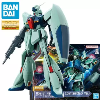 В наличии BANDAI PB Limited Gundam MG 1/100 RGZ-91 Re-GZ (Защитная пленка). Аниме экшн-фигурки Сборная модель игрушка