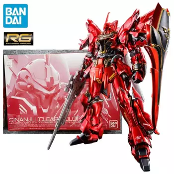 В наличии BANDAI PB LIMITED RG 1/144 MSN-06S Gundam Sinanju [Специальное покрытие] Сборная модель Ver. Аниме экшн-фигурки модели игрушки