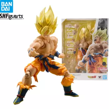 В наличии Bandai S.H. Фигурки героев мультфильма «драгонбол Z», супер сайян Гоку, легендарные фигурки супер сайянь, аниме, коллекционные игрушки