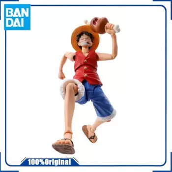 В наличии Bandai Shfiguarts One Piece Monkey D Luffy Фигурка Аниме Коробка Экшн Модель Оригинальная Игрушка Детский Орнамент Фестивальный Подарок
